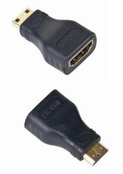 GEMBIRD Kabel red. HDMI na HDMI mini-C, F/M, zlacené kontakty, černá (KAB051R003)