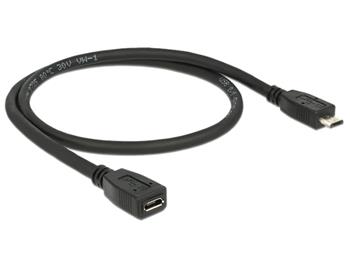Delock prodlužovací kabel USB micro-B samec > micro-B samice 0.5 m (83567)