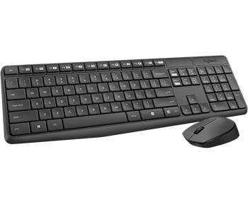 Logitech klávesnice s myší Wireless Combo MK235, CZ/SK, černá (920-007933)