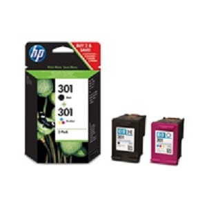 HP Ink Cartridge 301/CMYK/165/190 stran/2-pack (N9J72AE)