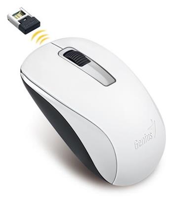 GENIUS Wireless myš NX-7005, USB, bílá, 1200dpi, BlueEye (31030127102)