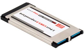 ExpressCard 34mm > 2x USB 3.0, konektory skryté uvnitř NB