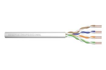 ASSNET250 CAT 6 U-UTP instalační kabel, drát, délka 305 m, Papírový box, AWG 23/1, PVC barva šedá (ACU-4611-305)