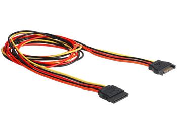 Delock napájecí kabel SATA 15 Pin samec > SATA 15 Pin samice prodlužující 100 cm (60133)