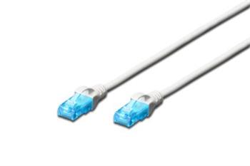 Digitus Ecoline Patch Cable, UTP, CAT 5e, AWG 26/7, bílý 1m, 1ks (DK-1512-010/WH)