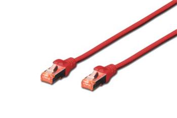 Digitus CAT 6 Patch Cable, S-FTP, AWG 26/7, červený 0,5m (DK-1644-005/R)