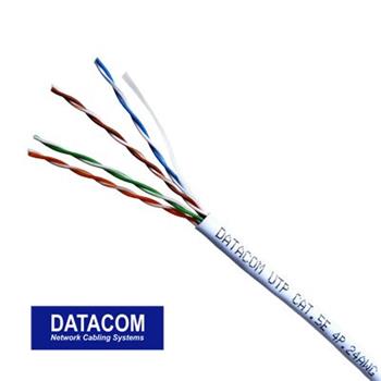 DATACOM UTP kabel drát CAT5E PVC 305m box, bílý (1107)