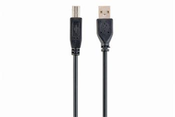 GEMBIRD Kabel USB A-B 1,8m 2.0 HQ Black, zlacené kontakty (KAB051C2G)