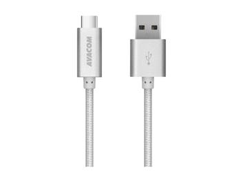 AVACOM TPC-100S kabel USB - USB Type-C, 100cm, stříbrná (DCUS-TPC-100S)