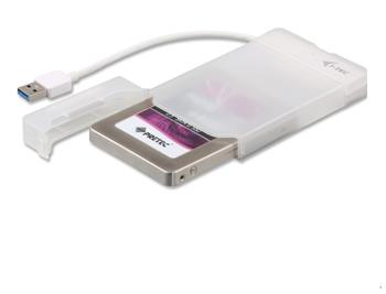 i-Tec MySafe Easy externí case pro 2,5" SATA I/II/III SSD, USB3.0, White - bez HDD (MYSAFEU314)