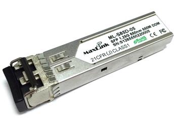 MaxLink 1.25G SFP optický modul, MM, 850nm, 550m, 2x LC konektor, DDM, Cisco compatible (ML-S85D-05)