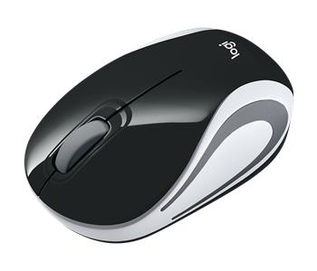 Logitech myš Wireless Mini Mouse M187, optická, 2 tlačítka, černá,1000dpi (910-002731)