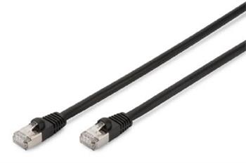CAT 6 S-FTP outdoor patch cable, Cu, PE, AWG 27/7, length 2 m, black sheath color (DK-1644-020/BL-OD)