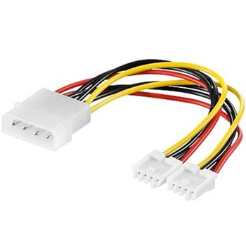 Kabel napájecí HDD, FDD 5,25"-2x3,5" (kn-3)