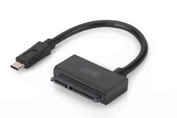 Digitus Kabelový adaptér USB typu C na SATA III, čipová sada: NS1068X, 5 Gbps (DA-70327)