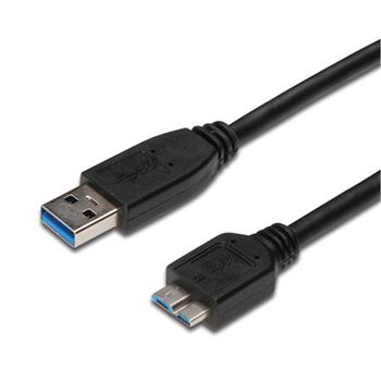 Kabel Micro USB 3.0, USB A - Micro USB B, MM, 5Gbps, 1m (ku3ma1bk)