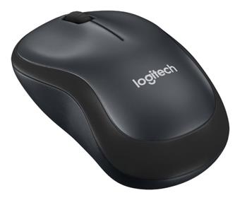 Logitech myš Wireless M220 Silent, optická, bezdrátová, 3 tlačítka, černá, 1000dpi (910-004878)