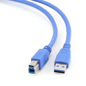 Kabel USB 3.0 A-B propojovací 1,8m, modrý, Gembird (CCP-USB3-AMBM-6)