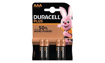 Duracell MN2400B4 Duracell Plus AAA 4 Pack (MN2400B4)
