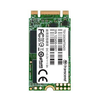 TRANSCEND MTS420S 120GB SSD disk M.2 2242, SATA III (3D TLC), 500MB/s R, 350MB/s W (TS120GMTS420)