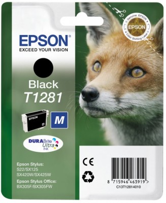 EPSON cartridge T1281 black (liška) (C13T12814012)