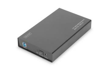 Digitus Externí 3,5 "/ kryt HDD SSD, SATA-III na USB 3.0 s prémiovým hliníkovém pouzdrem (DA-71106)