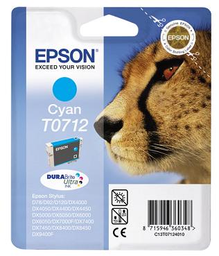 EPSON cartridge T0712 cyan (gepard) (C13T07124012)