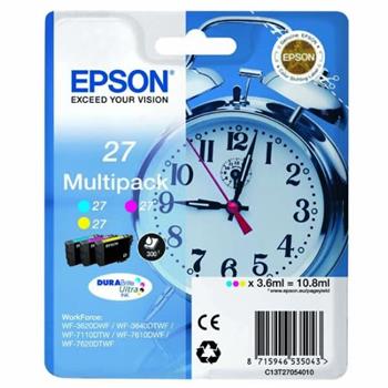 EPSON cartridge T2705 (cyan/magenta/yellow) multipack (budík) (C13T27054012)
