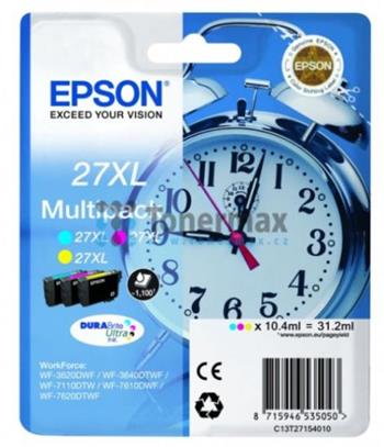 EPSON cartridge T2715 (cyan/magenta/yellow) multipack (budík) XL (C13T27154012)