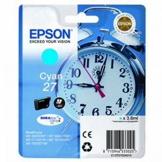 EPSON cartridge T2702 cyan (budík) (C13T27024012)