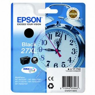 EPSON cartridge T2711 black (budík) XL (C13T27114012)