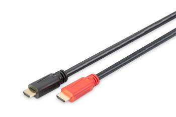 Digitus propojovací kabel s Aktivním zesílením HDMI High Speed Ethernet Ultra HD 24p, 10M (AK-330118-100-S)