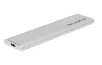 Transcend CM80 externí SSD rámeček, M.2 SATA SSD typ 2242/2260/2280 B+M key, USB 3.0/USB-C, celohliníkový, stříbrný (TS-CM80S)