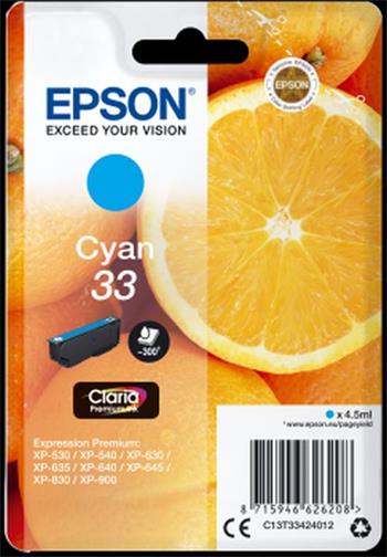 EPSON cartridge T3342 cyan (pomeranč) (C13T33424012)