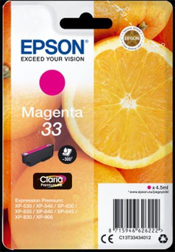 EPSON cartridge T3343 magenta (pomeranč) (C13T33434012)