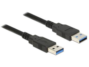 Delock Kabel USB 3.0 Typ-A samec > USB 3.0 Typ-A samec 0,5 m černý (85059)