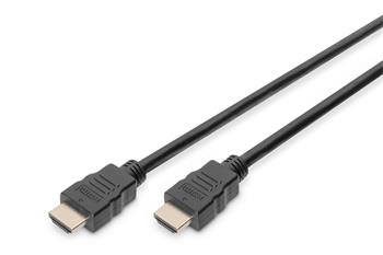 Digitus Připojovací kabel HDMI High Speed, typ A M/M, 1,0 m, Ultra HD 60p, zlatý, bl (AK-330107-010-S)