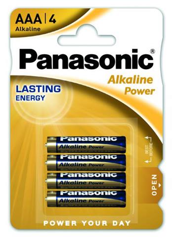 Panasonic LR03 Alkaline Power (alkalická; AAA; 1,5V; BL4) 4ks - Blister (12210)