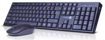 CONNECT IT Combo bezdrátová černá klávesnice + myš, 2,4GHz, USB, CZ + SK layout, černá (CKM-7500-CS)