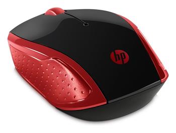 HP myš 200 bezdrátová červená (2HU82AA#ABB)