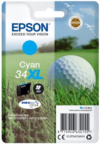 EPSON cartridge T3472 cyan (golfový míček) XL (C13T34724010)