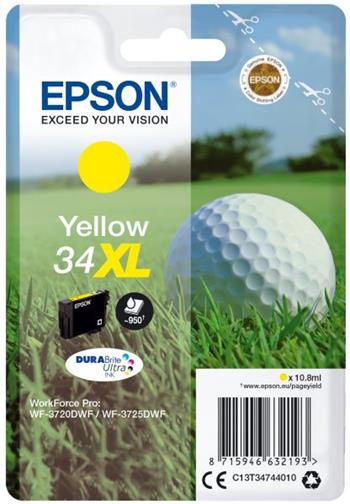 EPSON cartridge T3474 yellow (golfový míček) XL (C13T34744010)