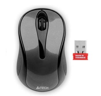 A4tech G3-280N, V-Track, bezdrátová optická myš, 2.4GHz, 10m dosah, šedo-černá (G3-280N)