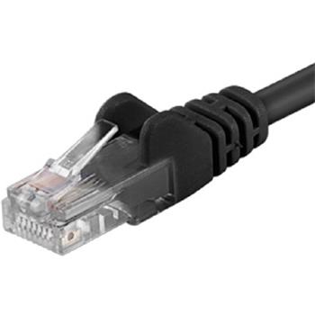 Patch kabel CAT6, RJ45, UTP, 0.25m, černý (sp6utp002C)