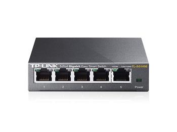 TP-Link TL-SG105E 5xLan Gigabit Desktop Easy Smart Switch, MTU/Port/Tag-based VLAN, QoS, IGMP Snooping (TL-SG105E)