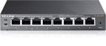 TP-Link TL-SG108PE PoE switch, 8x GLAN/4x PoE, 802.3af, 55W, 10/100/1000Mbps (TL-SG108PE)