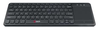 C-TECH klávesnice WLTK-01, bezdrátová klávesnice s touchpadem, černá, USB (WLTK-01)