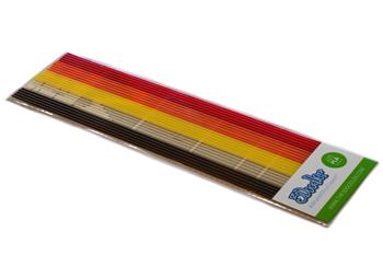 3Doodler MIX PLA Boogie Nights - 5x5 ks (černá, bílá, žlutá, oranžová, červená) - pro 3D pero 3Doodler Create (PL-MIX12)