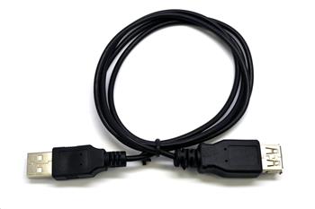 C-TECH Kabel USB A-A 1,8m 2.0 prodlužovací, černý (KABCT6C22)