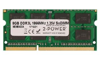 2-Power 8GB PC3L-14900S 1866MHz DDR3 CL13 1.35V SoDIMM 2Rx8 1.35V (DOŽIVOTNÍ ZÁRUKA) (MEM5403A)